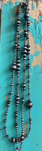 Sterling silver Navajo pearls 60’’ bead